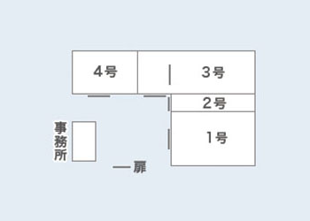 山岸運送株式会社 川尻倉庫 見取り図