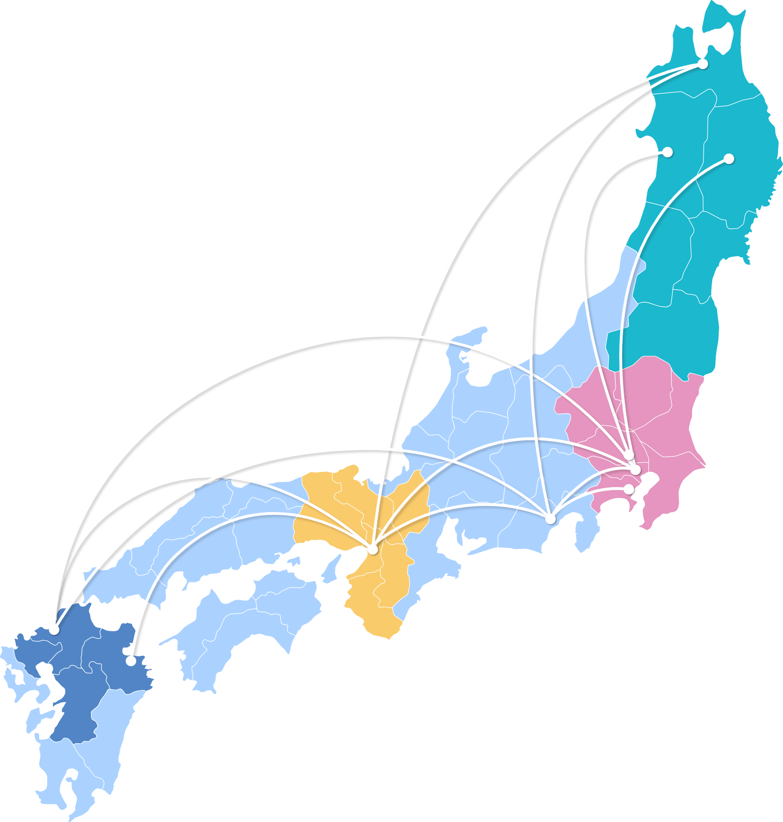 幹線輸送 静岡県の共同配送 積み合わせ配送は山岸運送グループへ