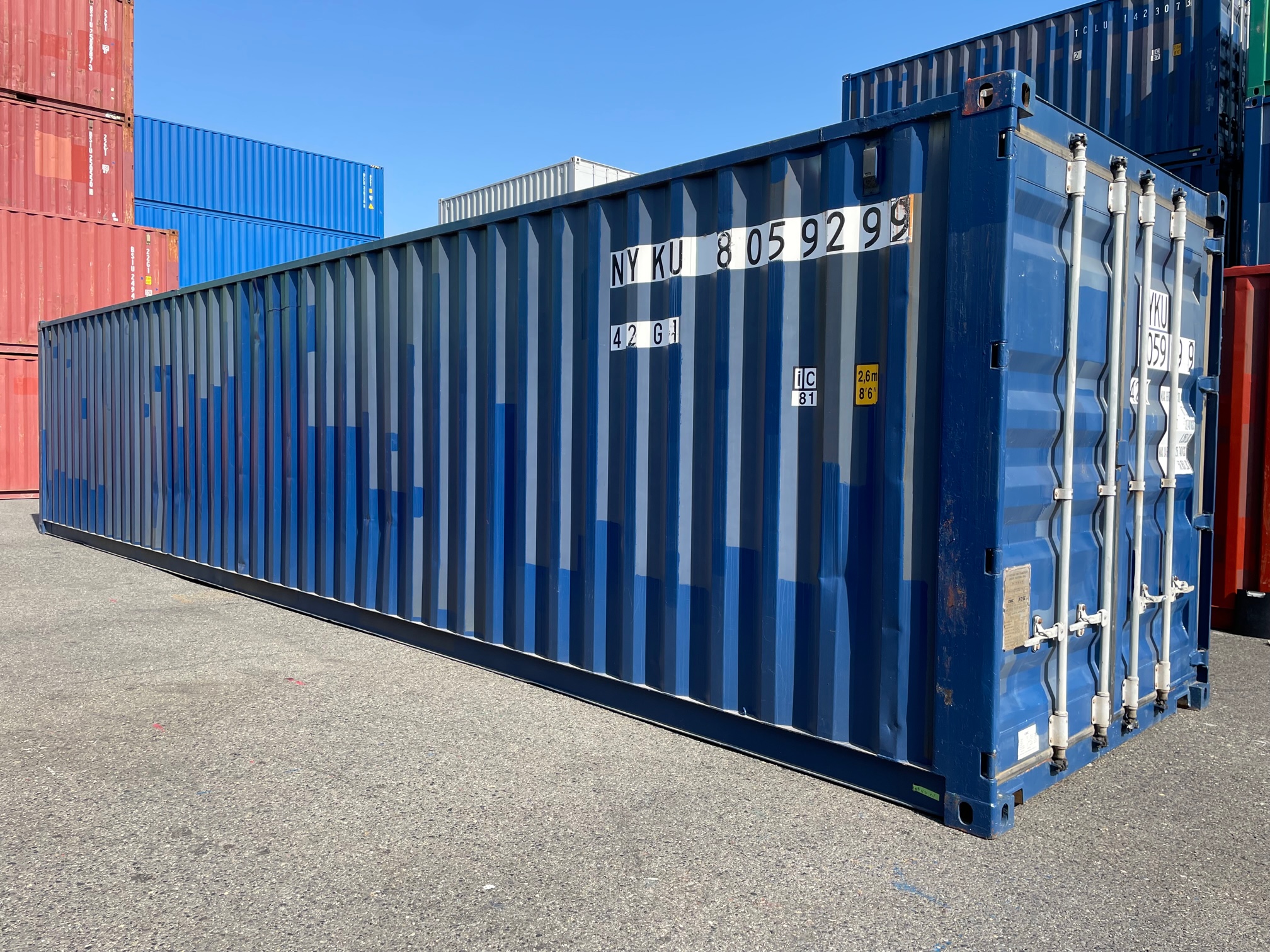 海上輸送用コンテナ 新古品40HCドライコンテナ